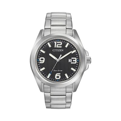 Men's silver tone bracelet watch aw1430-86e